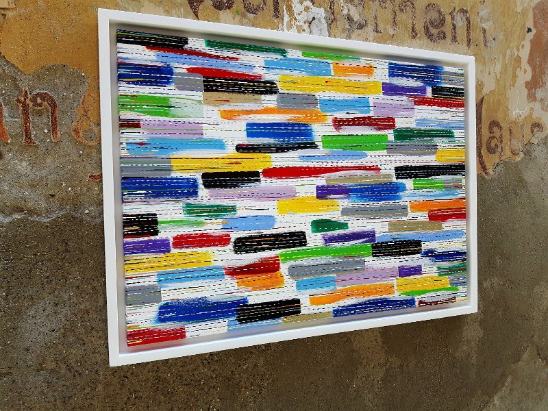 coloured lines 15 2016 70x50 Acryl-Lack auf LW